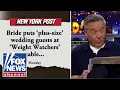 Gutfeld WEIGHT WATCHERS wedding table