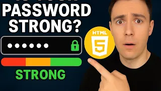 This Password Strength Checker Will SHOCK You HTML CSS JS Tutorial