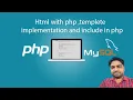 IT Career PHP Tutorial Html implementation in php and include in php