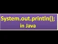 System out println in Java