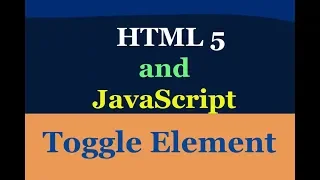 Toggle HIDE SHOW HTML and Javascript