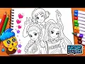 KPop Demon Hunters Anime Style Coloring Page Rumi Mira Zoey Satisfying Coloring