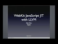 2013 LLVM Developers Meeting JavaScript JIT with LLVM