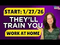 Need Work SOON ? This Work From Home Job Starts In January And Has PAID TRAINING !