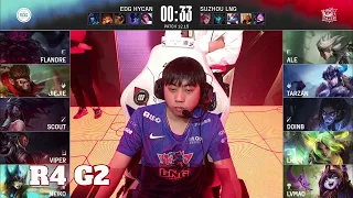 EDG vs LNG - Game 2 | Round 4 Playoffs LPL Summer 2022 | Edward Gaming vs LNG Gaming G2