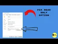 How to fixed Read only Files and Subfolders Geek Guides