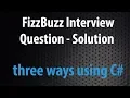 FizzBuzz interview question - Solution in C