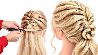 ❤️ Простая вечерняя причёска: красивый низкий хвост ✨