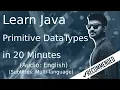 Java Primitive Data Types Java Java Tutorial