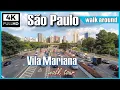 4K Sao Paulo walk tour Vila Mariana - Sao Paulo walking 4k