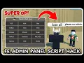 FE Admin Panel Script Hack - ROBLOX SCRIPTS