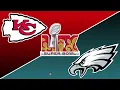 Kansas City Chiefs vs Philadelphia Eagles SUPER BOWL 1HR LOGO LOOP WALLPAPER BACKGROUND NO SOUND