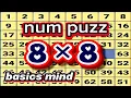 Solving the 8 8 number puzzle can be an effective way to boost attention