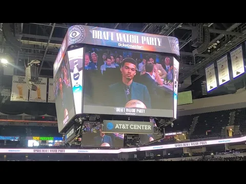 san antonio spurs live reaction drafting victor wembanyama at the at t center spurs nba sports