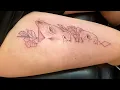 A SIMPLISTIC LION CUB TATTOO - A TIMELAPSE