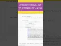 The Easiest Way to Convert Strings to Integers in Java 8