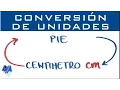 Convertir pies a centimetros