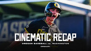 2024 Oregon Baseball Washington Series Cinematic Recap