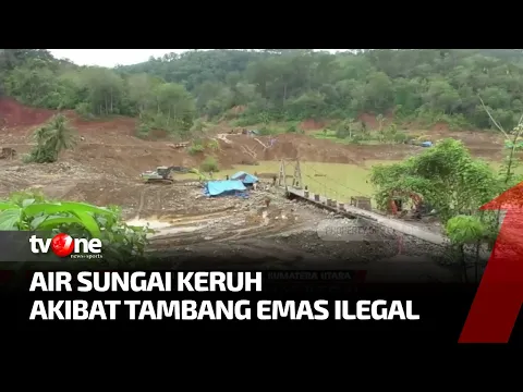 Imbas Tambang Emas Ilegal di DAS Batang Natal, Air Sungai Keruh Dan Tak Bisa Digunakan