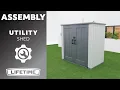 Lifetime Utility Shed Lifetime Assembly