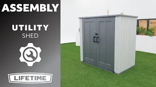 Lifetime Utility Shed Lifetime Assembly
