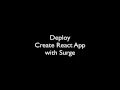 Deploy Create React App to Surge