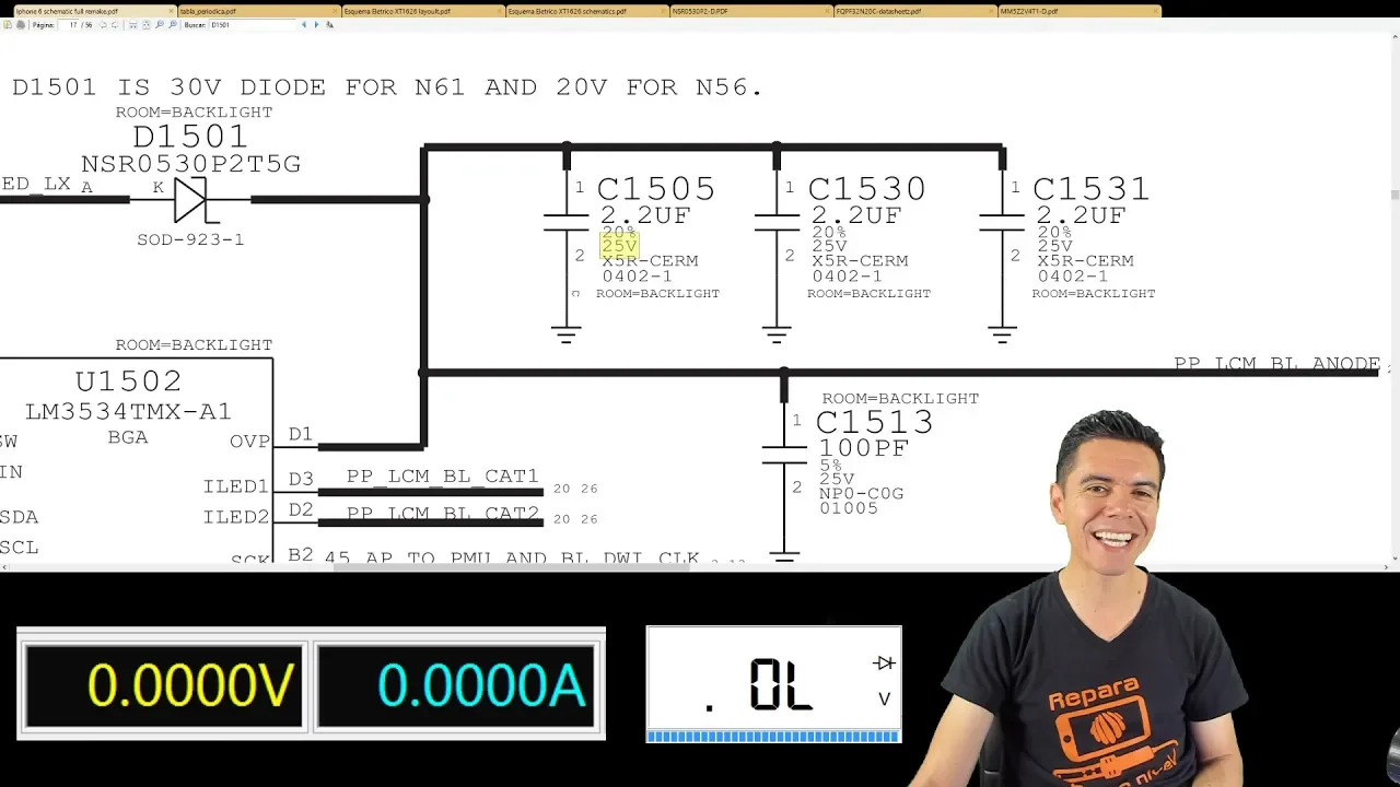 Aprende a leer Diagramas Esquemáticos Electrónicos, Schematics.. Lección 3