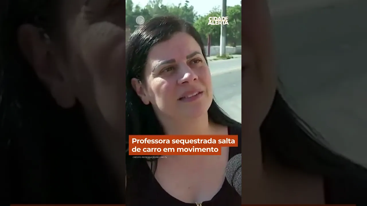 Professora sequestrada salta de carro em movimento #shorts #cidadealerta