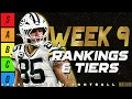 Week 9 Tight End Rankings Tiers - 2025 Fantasy Football
