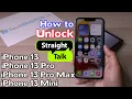 How to Unlock Straight Talk iPhone 13 iPhone 13 Pro iPhone 13 Pro Max iPhone 13 Mini