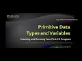 C Lecture 2 - Primitive Data Types and Variables