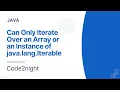 Fix Can only iterate over an array or an instance of java lang Iterable in Java