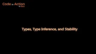 Julia High Performance 3 Types Type Inference and Stability
