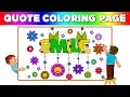 Quotes Coloring Pages - SMILE