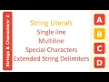 Lesson 3 1 - Strings and Characters Swift Coding Tutorial ABCD
