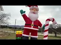 Albott 20 FT Giant Inflatable Santa Claus with LED Lights