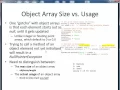 1D array objects
