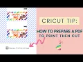 How to Upload a PDF to Cricut Design Space