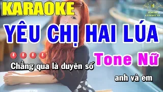 Download Karaoke Yêu Chị Hai Lúa Tone Nữ Nhạc Sống | Trọng Hiếu MP3