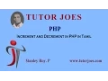 increment and decrement php tamil