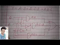 Drawing logic circuit from Boolean expression in Hindi