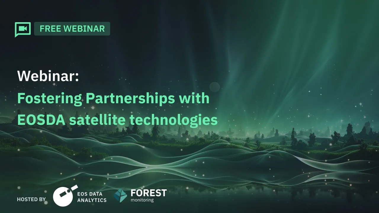 webinar on fostering partnerships with EOS Data Analytics