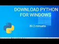 How to Install Python in Windows 10 Tech Vishal Python installation