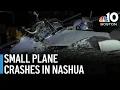 Small plane crashes in Nashua NH