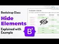 Bootstrap 5 Tutorials for Beginners What are Hiding Elements in Bootstrap 5 4 3 Hidden Elements
