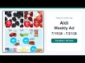 Aldi Weekly Ad 26 - 26 Top 10 Deals