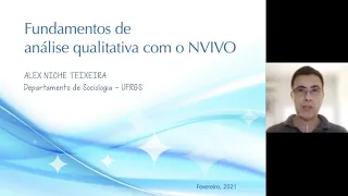 Fundamentos de análise qualitativa com o programa NVIVO