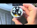 5 min FIX TRANE XR FIX NO COOLING Trane XR air conditioner HOW TO replace compressor start capacitor