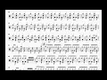 サイダー/赤い公園 ドラムスコア楽譜(tab)
