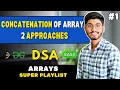 Concatenation of Array C DSA